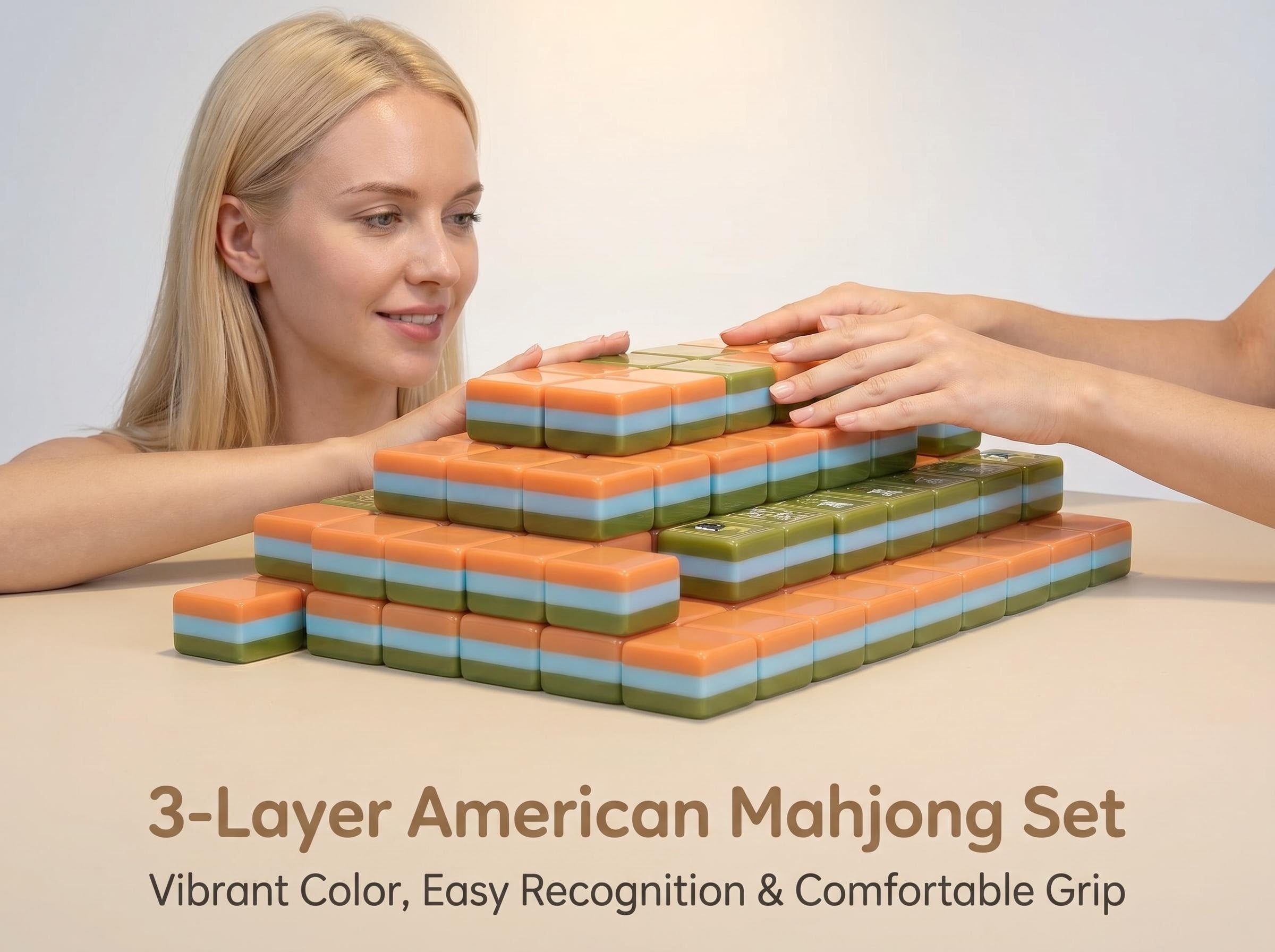 Premium Mahjong Game Set for Family & Travel
