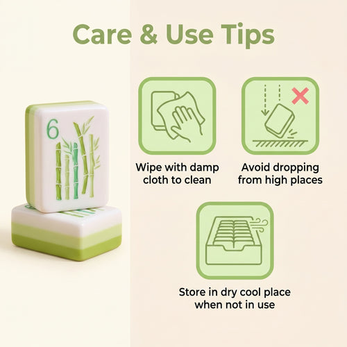 Bloom™ Apple Green Mahjong Set