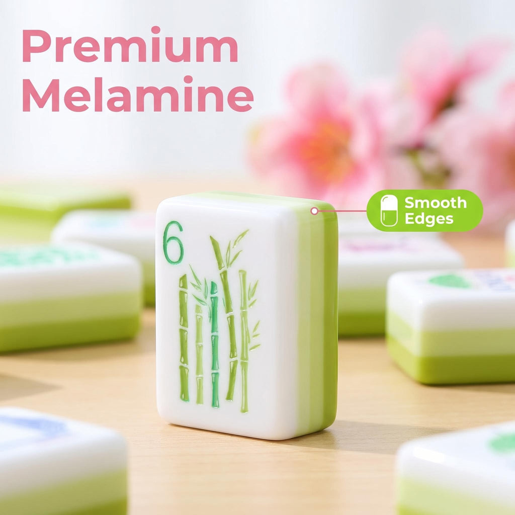 Bloom™ Apple Green Mahjong Set