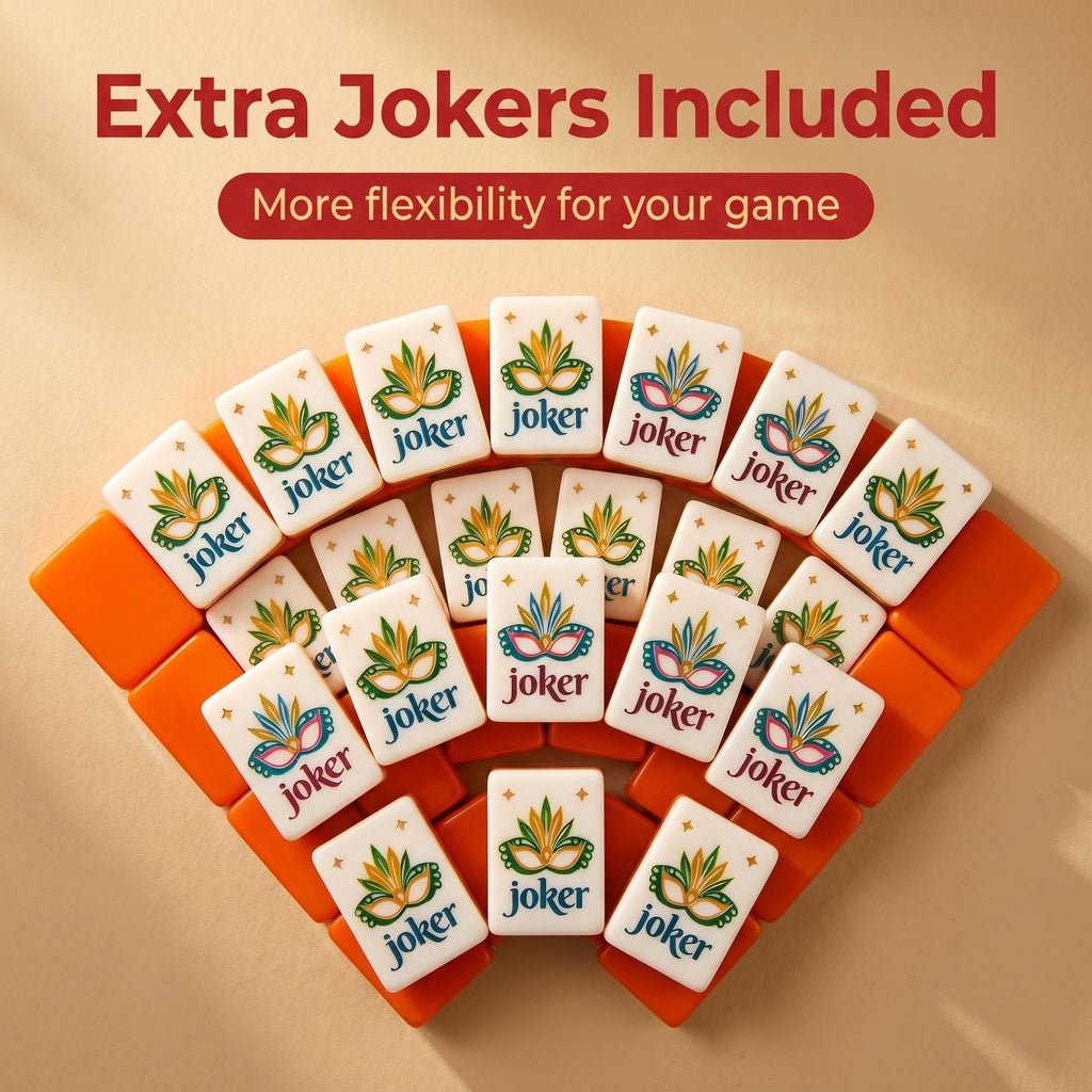 Vibrant Orange American Mahjong Set – Premium Tiles for Game Nights & Gatherings
