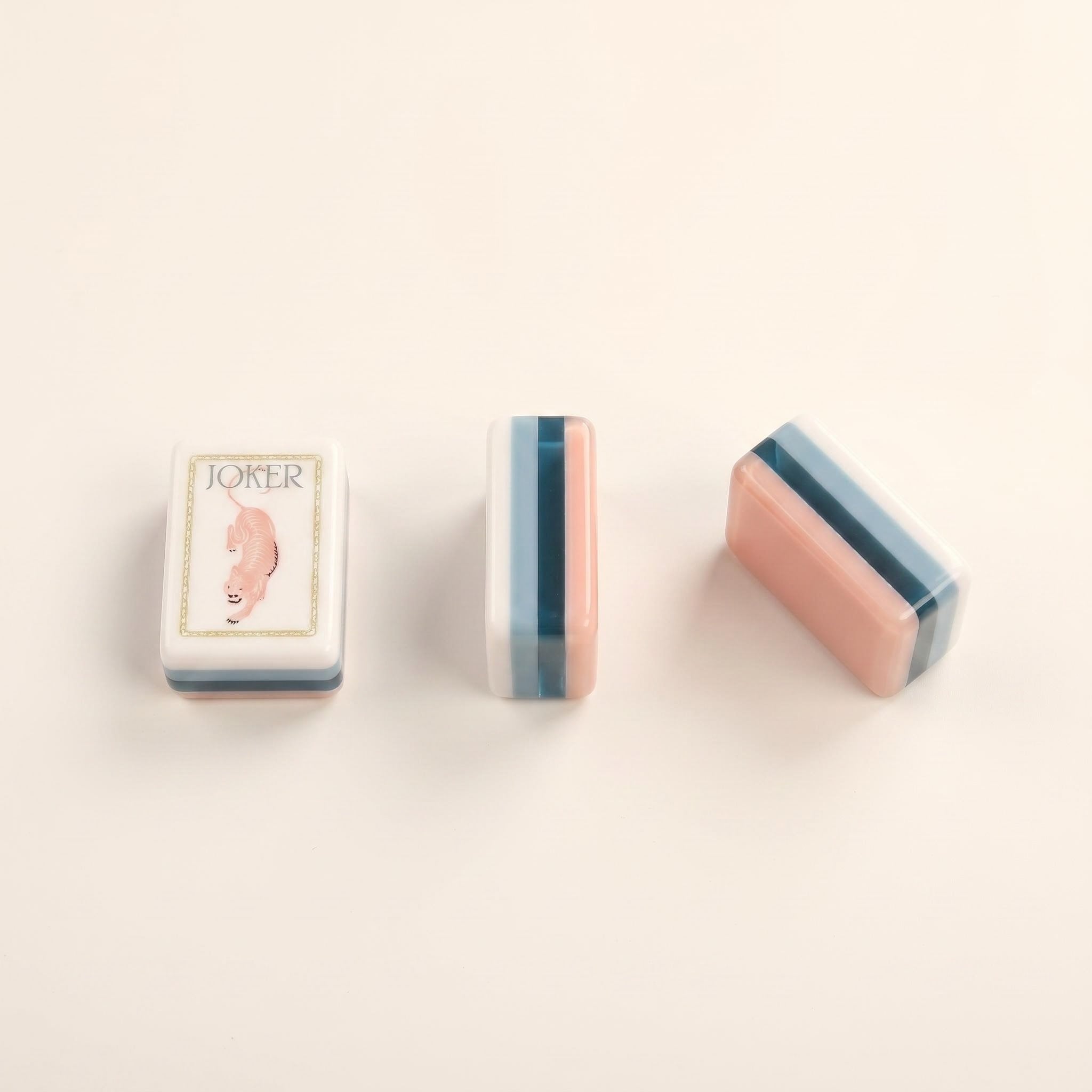 SweetJoker™ Rosé Cream Mahjong Set – Premium Designer Tiles Inspired by Soft Vintage Tones
