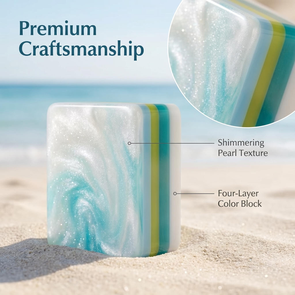 SweetJoker™ Coastal Shell Mahjong Set – Premium Designer Tiles Inspired by Ocean Elegance