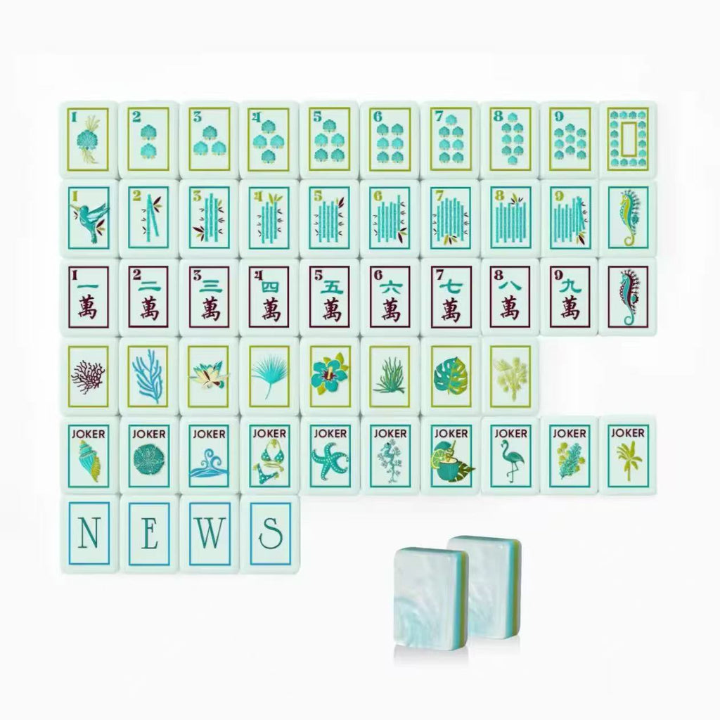 SweetJoker™ Coastal Shell Mahjong Set – Premium Designer Tiles Inspired by Ocean Elegance